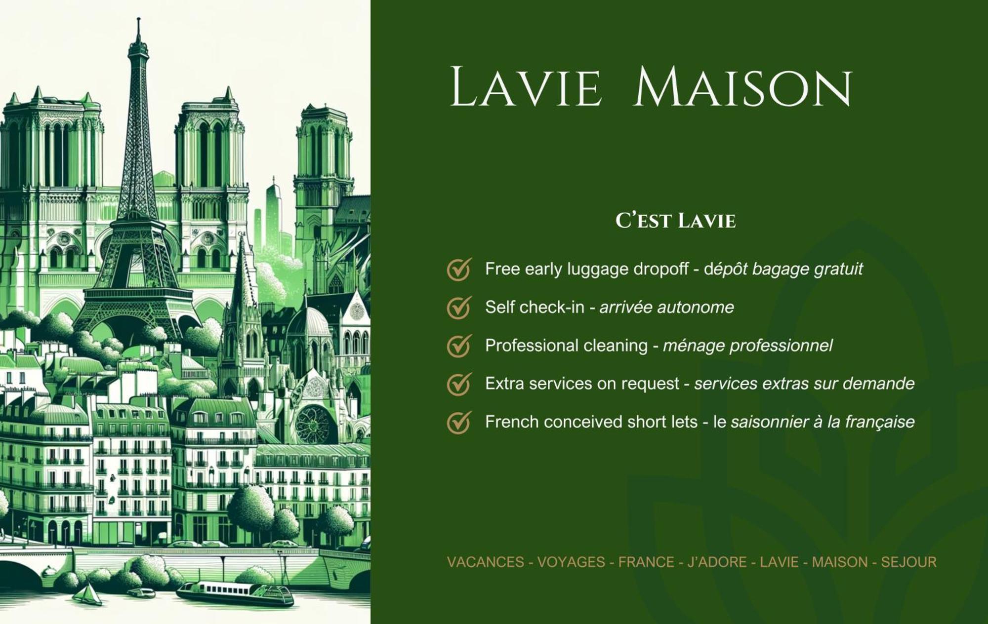 Lavie Maison Hot Tub And Ac Near Arc De Triomphe Paris Exterior foto